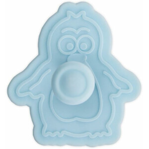 Städter | Präge-Ausstecher mit Auswerfer Pinguin ca. 6 cm Hellblau