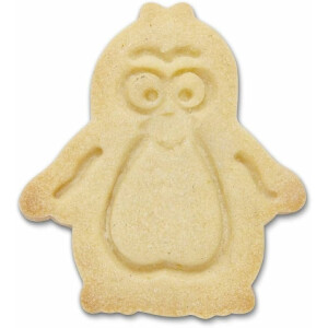 Städter | Präge-Ausstecher mit Auswerfer Pinguin ca. 6 cm Hellblau