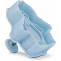 Städter | Präge-Ausstecher mit Auswerfer Pinguin ca. 6 cm Hellblau