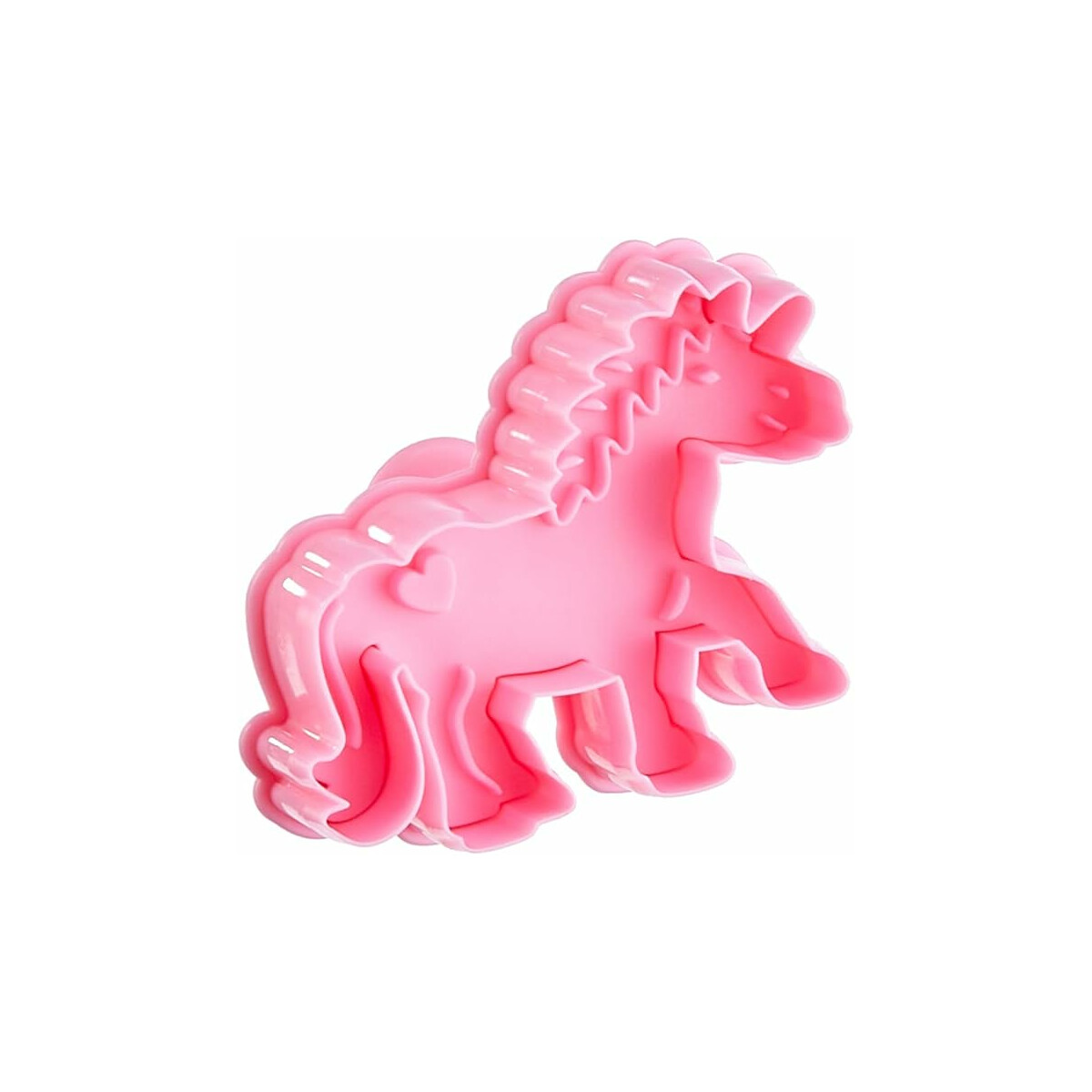 Städter Einhorn Ausstechform, Plastik, Rosa, ca. 7 cm