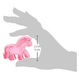 Städter Einhorn Ausstechform, Plastik, Rosa, ca. 7 cm