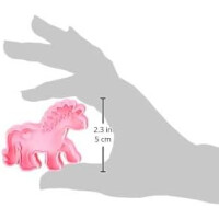Städter Einhorn Ausstechform, Plastik, Rosa, ca. 7 cm