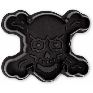 Städter 171886 Totenkopf Ausstecher, Kunststoff, Schwarz, 7,5cm