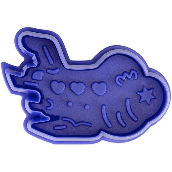 Staedter Städter Präge-Ausstecher Flugzeug 6,5 cm Blau