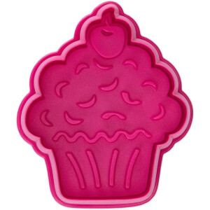 Städter Präge-Ausstecher Muffin 6 cm Pink
