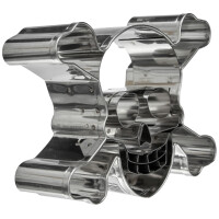 Städter Ausstechform, Edelstahl, Silber, 9 x 30 x 30 cm