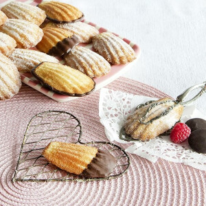 Städter We Love Baking Backform Bärentatzen Madeleines, Metall, Silber, 40 x 20 cm