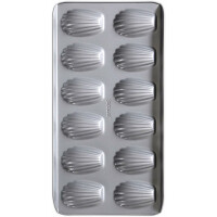 Städter We Love Baking Backform Bärentatzen Madeleines, Metall, Silber, 40 x 20 cm