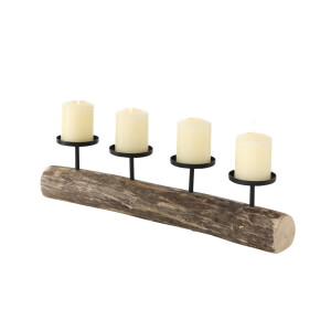 Boltze | Kerzenständer Tempe | stilvolles Design | ideal für Esstisch oder Kommode | edles Design für Weihnachtsdekoration | Adventskranz ohne Kerzen