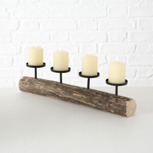 Boltze | Kerzenständer Tempe | stilvolles Design | ideal für Esstisch oder Kommode | edles Design für Weihnachtsdekoration | Adventskranz ohne Kerzen
