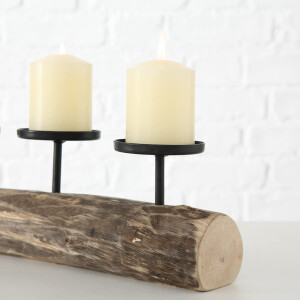Boltze | Kerzenständer Tempe | stilvolles Design | ideal für Esstisch oder Kommode | edles Design für Weihnachtsdekoration | Adventskranz ohne Kerzen