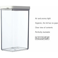 Mepal Vorratsdosen mit Deckel - Vorratsbehälter Luftdicht & Stapelbar - Küchenaufbewahrung & Organisation - Spülmaschinenfest - 1100 ml - Nordic sage
