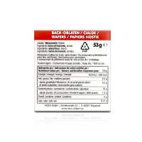 Hoch | Back-Oblaten 70mm | 53 g | ideal zum Backen | zart & leicht | perfekte Basis für traditionellen Oblatenkuchen | unverzichtbar für kreative Backideen