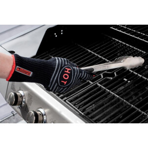 culinario Grillhandschuh/Backhandschuh, Profi Topflappen, bis 250 °C hitzebeständig, mit extra langem 11 cm Bund