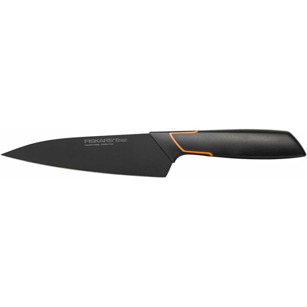 Fiskars Kochmesser, Modernes Design, Gesamtlänge: 27 cm, Qualitätsstahl/Kunststoff, Edge, 1003095, Schwarz