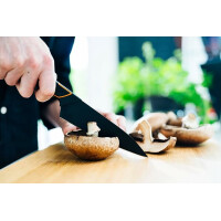 Fiskars Kochmesser, Modernes Design, Gesamtlänge: 27 cm, Qualitätsstahl/Kunststoff, Edge, 1003095, Schwarz