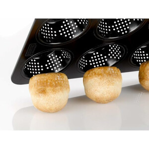 Original Kaiser Inspiration Brötchen Backform perforiert 28 x 19 cm, Backform für 6 Brötchen, antihaftbeschichtet, sauerteigbeständig