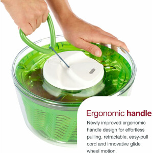Zyliss E940012U Salatschleuder, ABS, Green Easy Spin