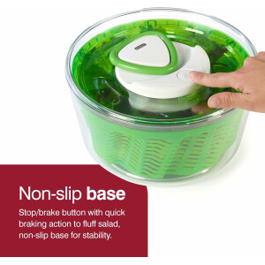 Zyliss E940012U Salatschleuder, ABS, Green Easy Spin