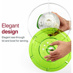 Zyliss E940012U Salatschleuder, ABS, Green Easy Spin