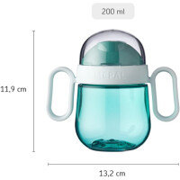 Mepal – Auslausicherer Antitropf-Trinklernbecher – Ab 6 Monaten – Baby Trinkbecher – Spülmaschinengeeignet – BPA frei – 200ml – Sailors Bay