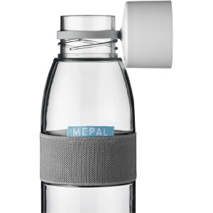 Mepal- Take a Break midi + Trinkflasche Ellipse 500 ml - Vivid Mauve - Lunchbox mit Trennwand - ideal für Mealprep-kohlensäuregeeignet -auslaufsicher - bruchfestes Material, Promotion-Set