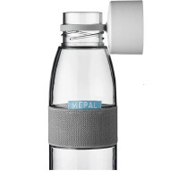 Mepal - Take a Break midi + Trinkflasche Ellipse 500 ml - Vivid Blue - Lunchbox mit Trennwand - ideal für Mealprep-kohlensäuregeeignet -auslaufsicher - bruchfestes Material, Promotion-Set