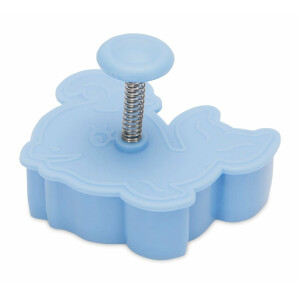 Städter Ausstechform, Plastik, hellblau Wal ca. 5,5cm