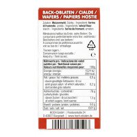 Hoch | runde Back Oblaten | 50 mm | 37g pro Packung | 1er Pack | Vegan | Esspapier zum Backen von Makronen & Lebkuchen