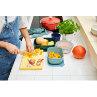 Mepal - Multi Bowl Cirqula Rectangular - Vorratsdose mit Deckel - Geeignet als Luftdichte Aufbewahrungsbox für den Kühlschrank, Mikrowellengeschirr & als Frischhaltedosen - 500 ml - Nordic Black