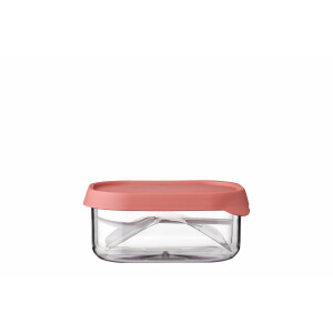 Mepal - Obstbox Take a Break - Obstbox zum Mitnehmen für frisches Obst - Box mit kleiner Obstgabel - Passt perfekt in die Take a Break Lunchbox - 250 ml - Vivid Mauve