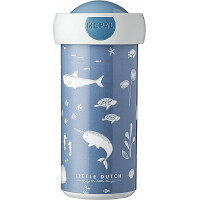 Verschlussbecher Campus 300 ml | Little Dutch Ocean Design | ideal für unterwegs | auslaufsicher | spülmaschinenfest | BPA-frei