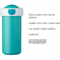 Verschlussbecher Campus 300 ml | Little Dutch Ocean Design | ideal für unterwegs | auslaufsicher | spülmaschinenfest | BPA-frei