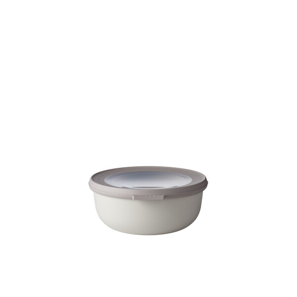 Mepal - Multi Bowl Cirqula Round - Vorratsdose mit Deckel - Geeignet als Luftdichte Aufbewahrungsbox für den Kühlschrank, Mikrowellengeschirr & als Frischhaltedosen - 750 ml - Nordic White