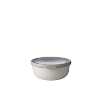 Mepal - Multi Bowl Cirqula Round - Vorratsdose mit Deckel - Geeignet als Luftdichte Aufbewahrungsbox für den Kühlschrank, Mikrowellengeschirr & als Frischhaltedosen - 750 ml - Nordic White