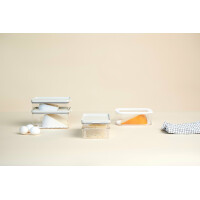 Mepal - Frühstücks-Kühlschrankbehälter Duo Omnia - 2-lagige Frischhaltedosen - Aufbewahrungsbox für Aufschnitt & Käse - Küchenaufbewahrung & Organisation - 500 ml & 1200 ml - Nordic sage