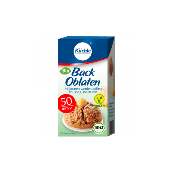 Küchle runde Back Oblaten 50mm Ø 37g - Makronen bleiben innen zart