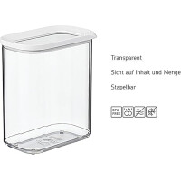 Mepal | Vorratsbehälter Modula 3-teiliges Set | Aufbewahrungsboxen mit Deckel | Küchenorganizer & Vorratsboxen | Stapelbar & Luftdicht | 1x 2000 ml & 2x 1000 ml | Nordic Green