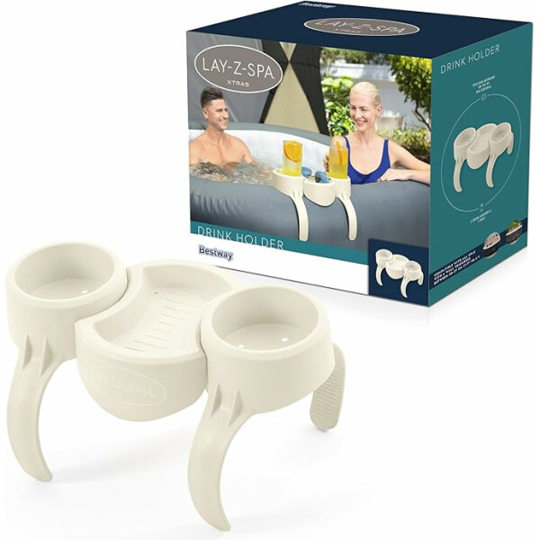 Bestway LAY-Z-SPA Getränkehalter, Set 35 x 2,32 x 20,5 cm, Weiß