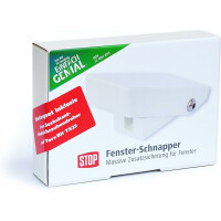Fensterschnapper 04117 Zusätzliche Fenstersicherung | Einbruchschutz Ohne Batterien | Aufhebel Stopp Für Fenster | Fensterriegel Ohne Bohren In Fensterrahmen | Fensterblockade Weiß