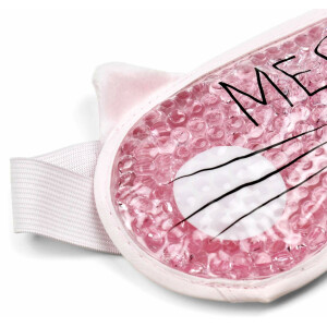 Legami - Chill Out, Augen-Gel-Maske, 19,5 x 11 (H max) cm, aus PVC und Polyester, Kitty-Thema, wiederverwendbar, elastisch, verstellbar, perfekte Passform, warm- und Kalt-Effekt