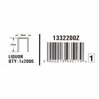 Karton Klammern 18 mm Liquor 2000 Stk.