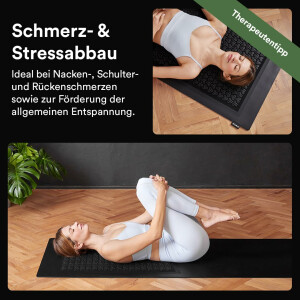 STRYVE Akupressurmatte Recovery Mat 181 x 61 cm - wohltuende Massagematte zur besseren Durchblutung mit 6.800 Akkupressur-Spitzen - gegen Schmerzen & Verspannung