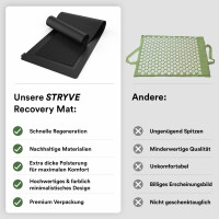 STRYVE Akupressurmatte Recovery Mat 181 x 61 cm - wohltuende Massagematte zur besseren Durchblutung mit 6.800 Akkupressur-Spitzen - gegen Schmerzen & Verspannung