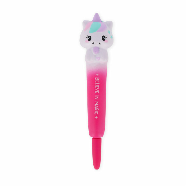 LEGAMI, Anti-Stress-Gelstift - Squeezies, Schreibwaren zum Entspannen, Konzentration, Anti-Stress, super weich, schwarze Tinte, Durchmesser der Spitze 1 mm, Thema Einhorn