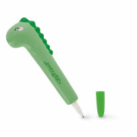 LEGAMI, Anti-Stress-Gelstift - Squeezies, Schreibwaren zum Entspannen, Konzentration, Anti-Stress, super weich, blaue Tinte, Durchmesser der Spitze 1 mm, Thema Dino