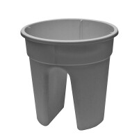 KHW 34132 Blumentopf Flowerclip, 3-er Set, grau