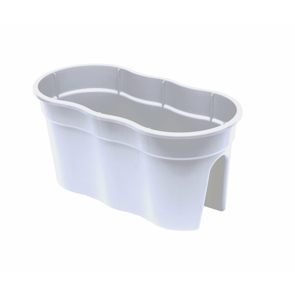 KHW 35201 Blumentopf Flowerclip, XL, 2-er Set, weiß