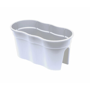 KHW 35201 Blumentopf Flowerclip, XL, 2-er Set, weiß