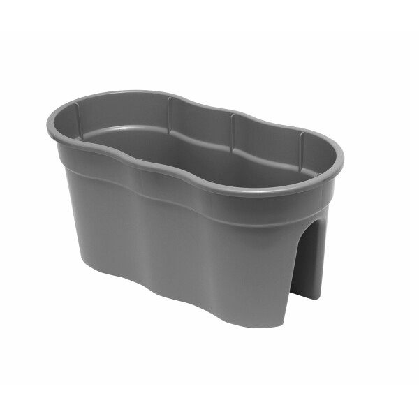 KHW 35202 Blumentopf Flowerclip, XL, 2-er Set, grau